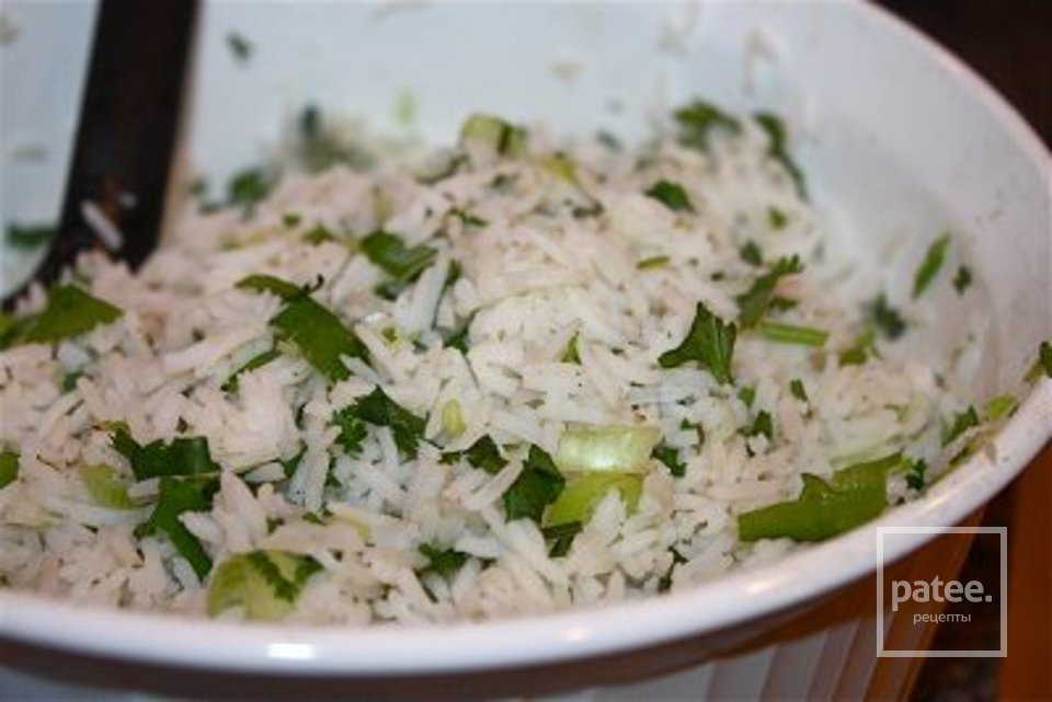 Рис с зеленью - Шаг 8