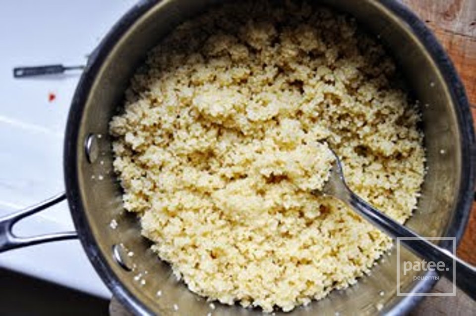 Салат из кускуса с абрикосами и мятой - Шаг 9