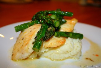 Пиката из тилапии со спаржей