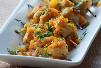 Куриный шашлык в ананасовой глазури