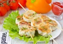 Шашлычки из куриного филе с беконом