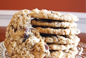 Овсяное печенье с клюквой и шоколадом