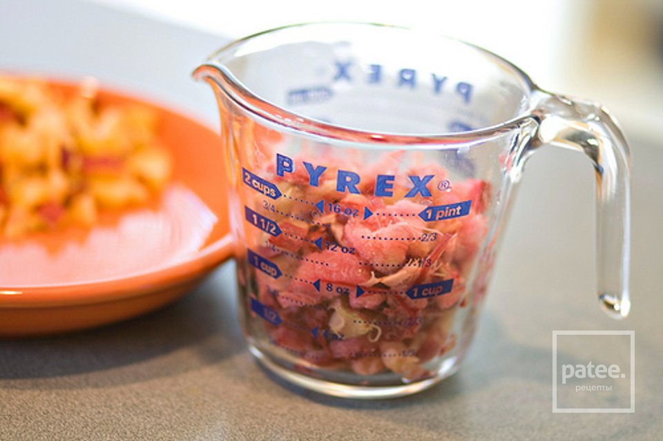 Персиковые кексы с ревенем - Шаг 2