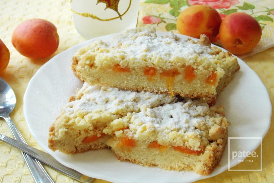 Рассыпчатый пирог с абрикосами - Шаг 12