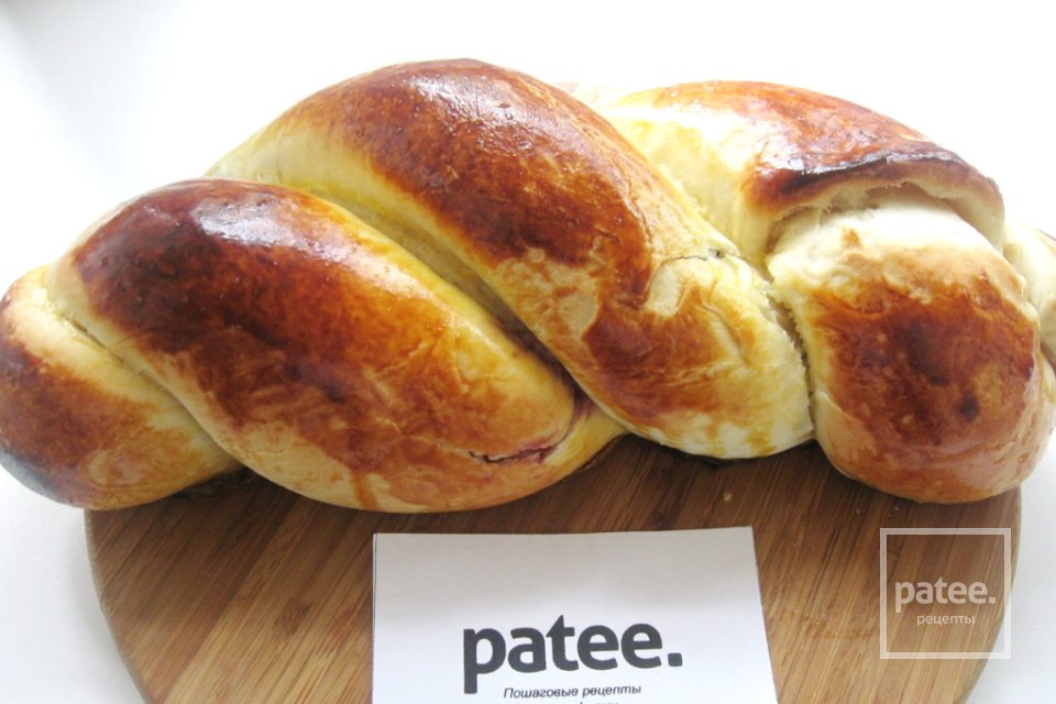 Сдобный рулет c  вишней и маком - Шаг 18