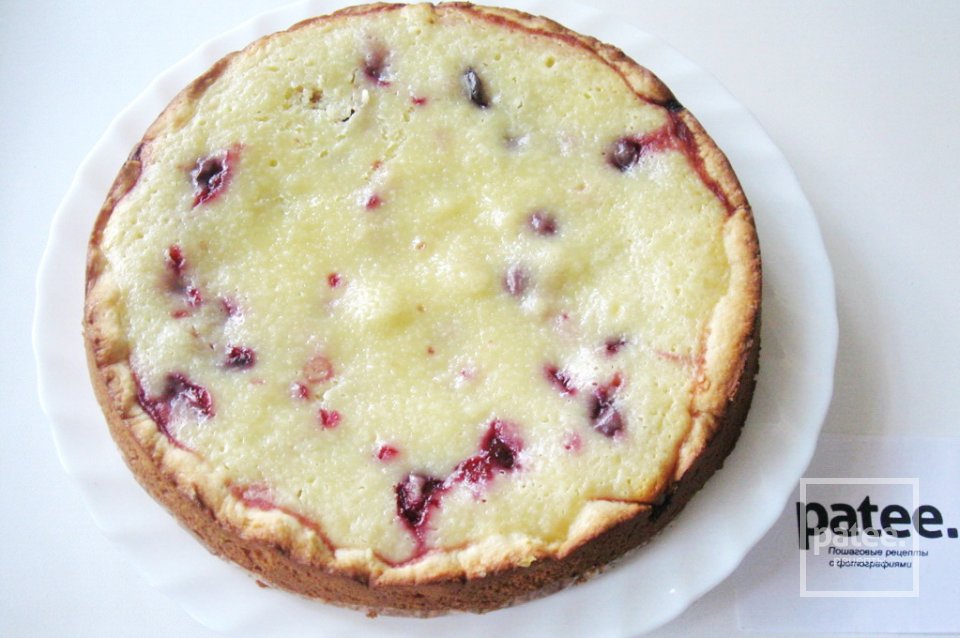 Открытый пирог с вишней - Шаг 16