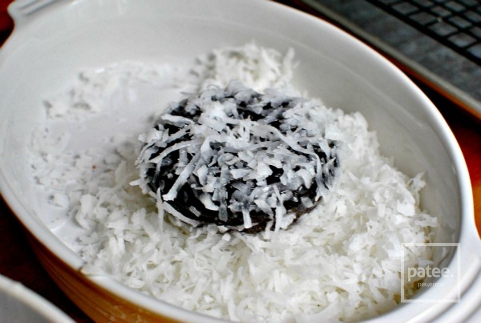 Шоколадно-кокосовые пончики - Шаг 16