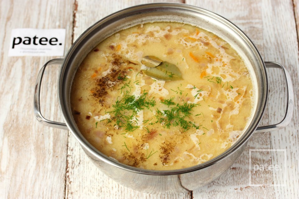 Суп с лисичками и плавленым сыром - Шаг 15