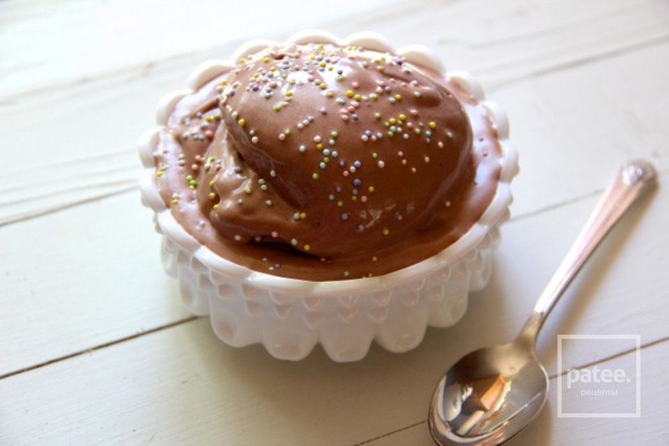 Шоколадно-арахисовый йогурт-мороженое - Шаг 6