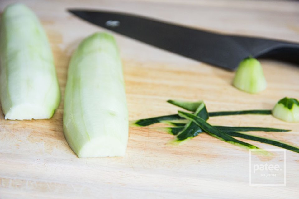 Огуречный салат с авокадо и морковным соусом - Шаг 13