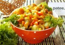 Салат с маринованными опятами