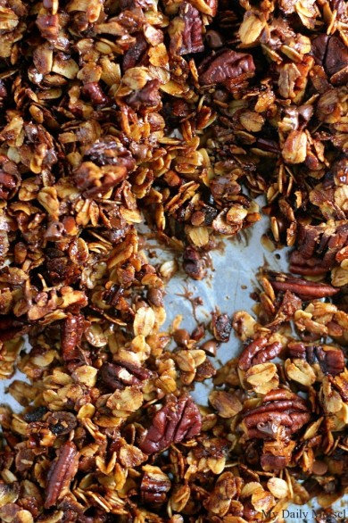 Гранола с пеканом и шоколадом - Шаг 6