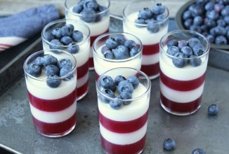 Панна котта с малиновым желе