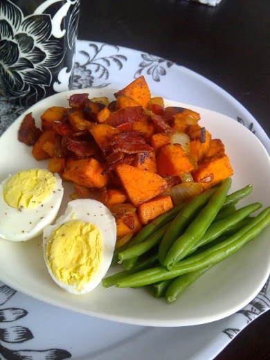 Сладкий картофель с беконом - Шаг 5