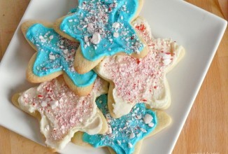 Мятное печенье со сливочно-шоколадной глазурью