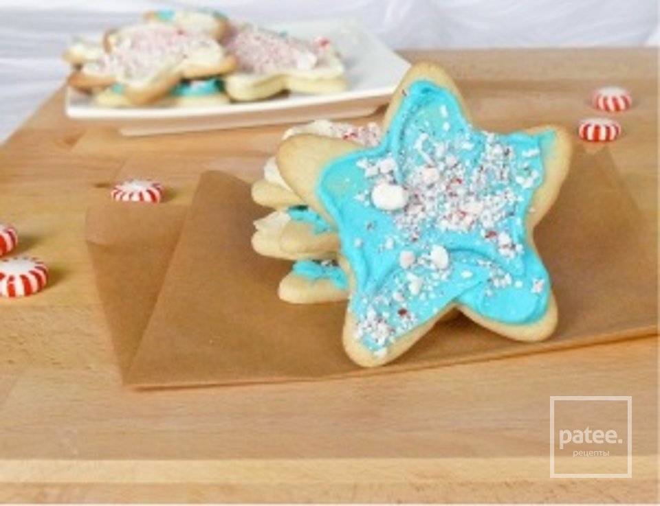 Мятное печенье со сливочно-шоколадной глазурью - Шаг 12