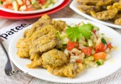 Отбивные из куриных сердечек