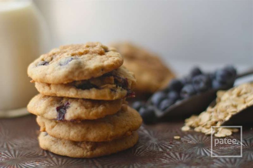 Овсяное печенье с черникой и корицей - Шаг 11