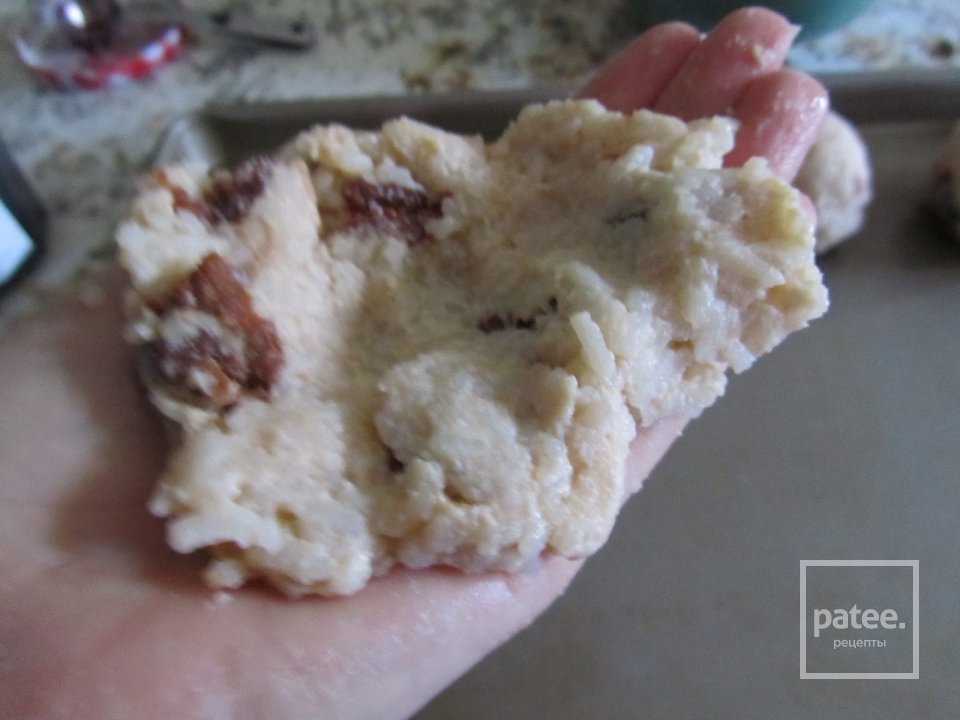 Вишнево-миндальные аранчини с шоколадным соусом - Шаг 6