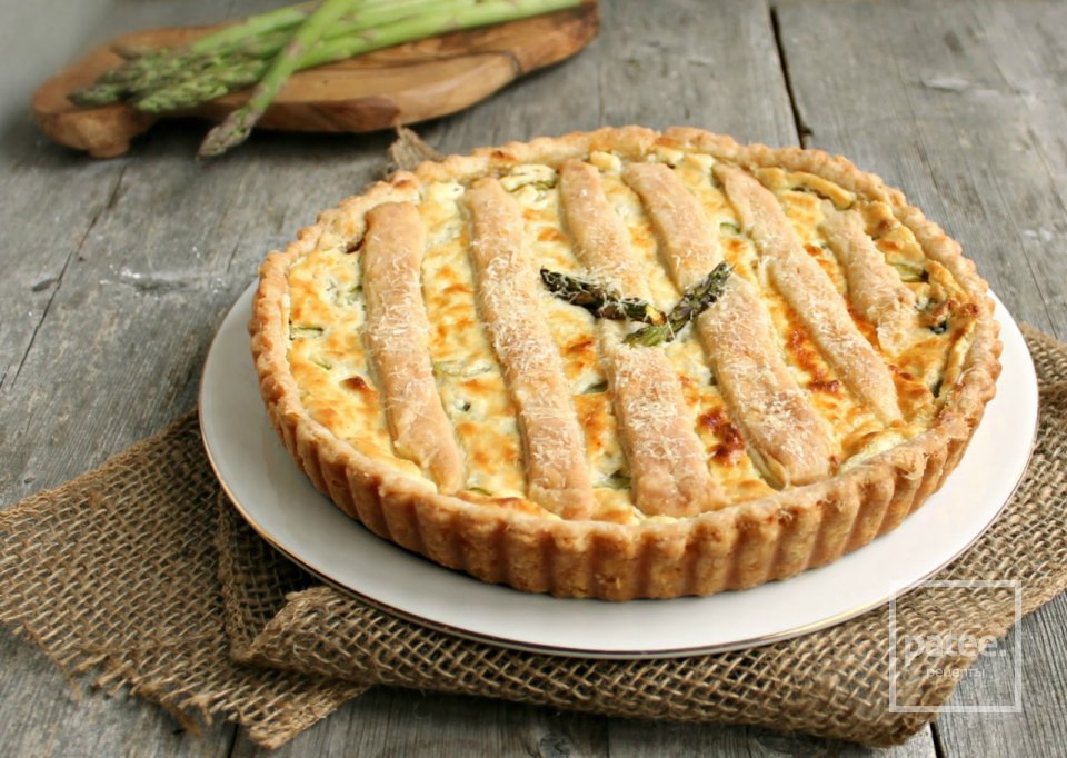 Тарт со спаржей и козьим сыром - Шаг 15