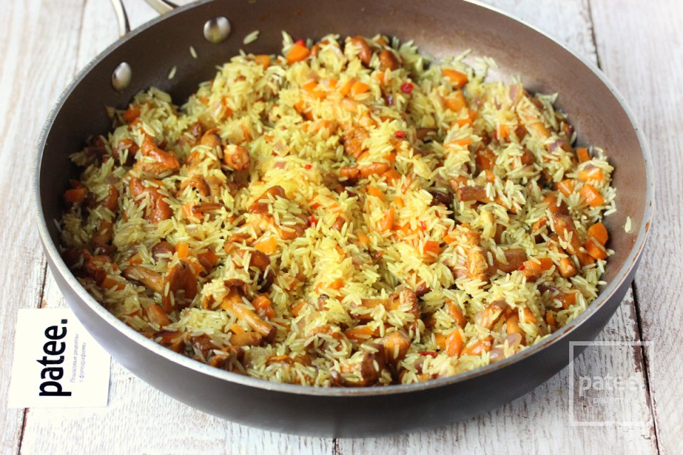 Рис с лисичками - Шаг 13