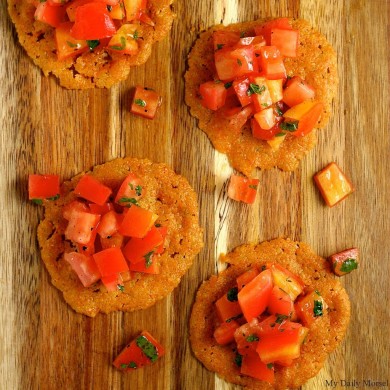 Помидоры на сырных лепешках - Шаг 11