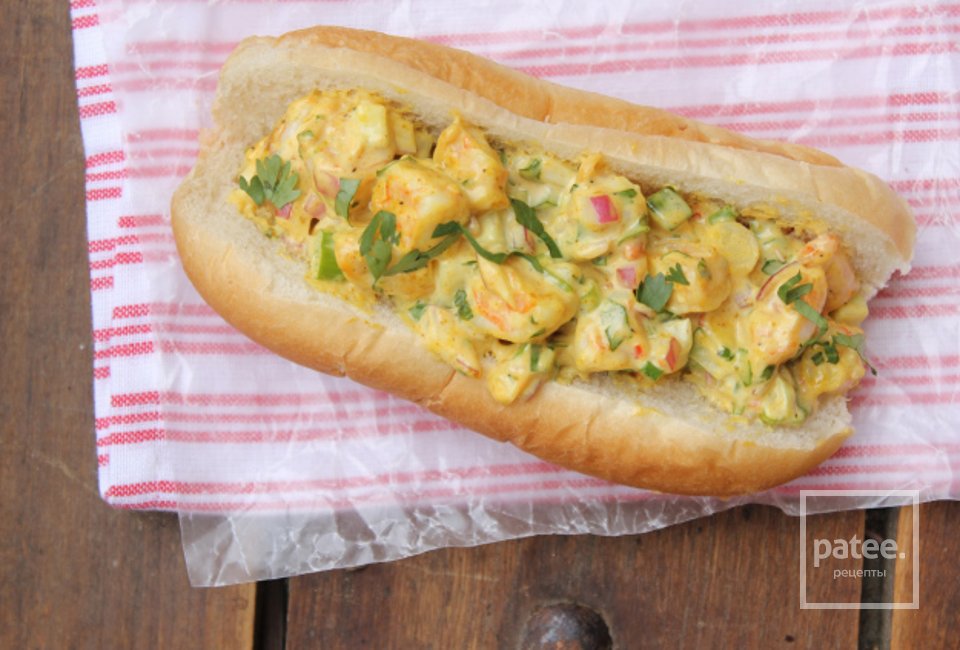 Бутерброды с креветками карри - Шаг 6