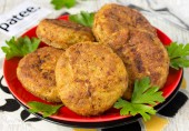 Рыбные котлеты из скумбрии с рисом
