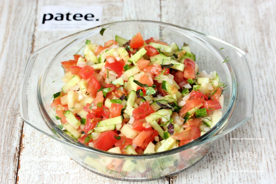 Овощной салат-гарнир Бисер - Шаг 7