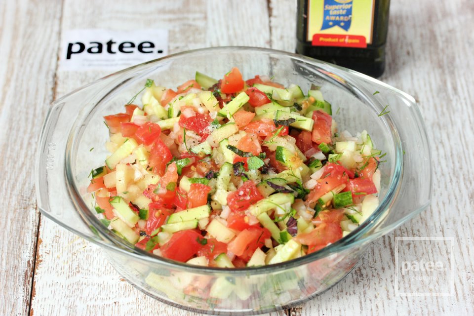 Овощной салат-гарнир Бисер - Шаг 8