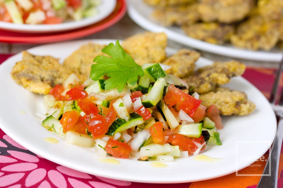 Овощной салат-гарнир Бисер - Шаг 10