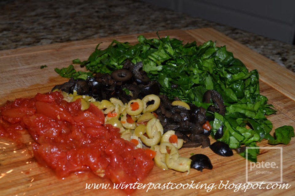 Брускетта со шпинатом и оливками - Шаг 4