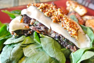 Овощные бургеры с фасолью и грибами