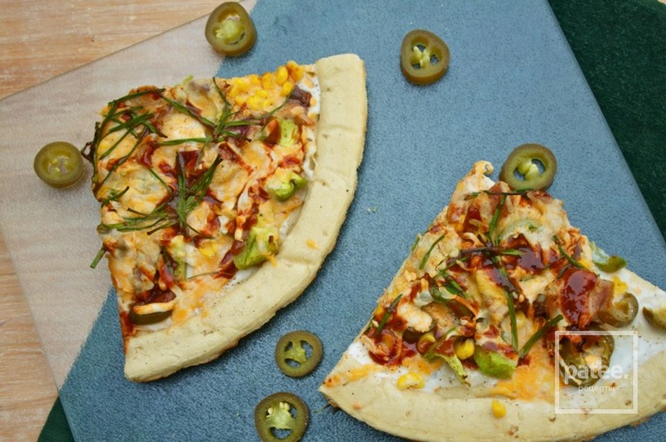 Пицца с курицей и овощами - Шаг 13