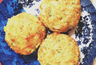 Сырное печенье с укропом