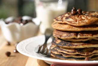 Кокосовые блины с шоколадом