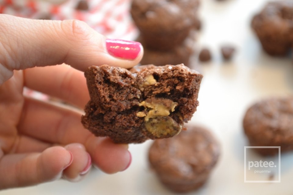 Шоколадно-арахисовые кексы - Шаг 10