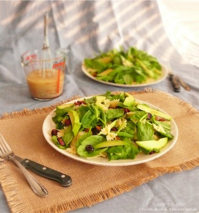 Летний салат с пастой, фасолью и шпинатом - Шаг 6