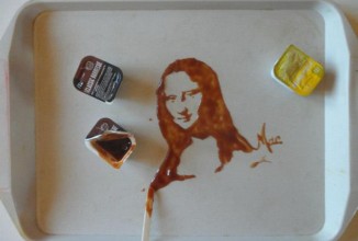 Мона Лиза из соуса барбекю