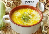 Сырный суп с кабачками