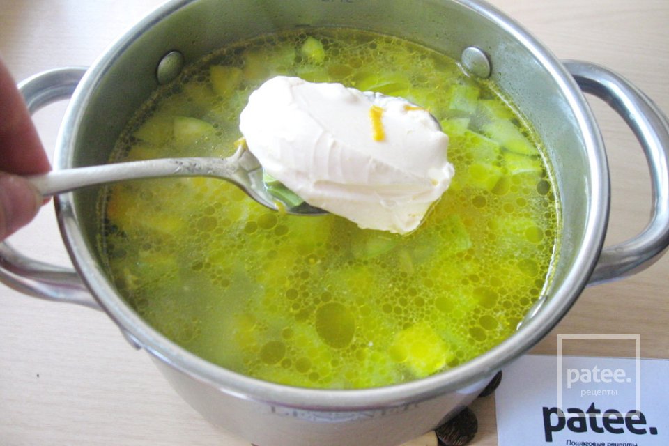Сырный суп с кабачками - Шаг 12