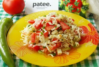 Салат с адыгейским сыром и овощами