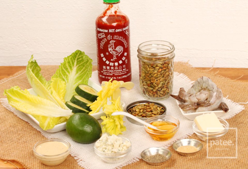 Пряный салат с креветками - Шаг 1