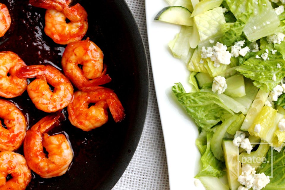 Пряный салат с креветками - Шаг 20