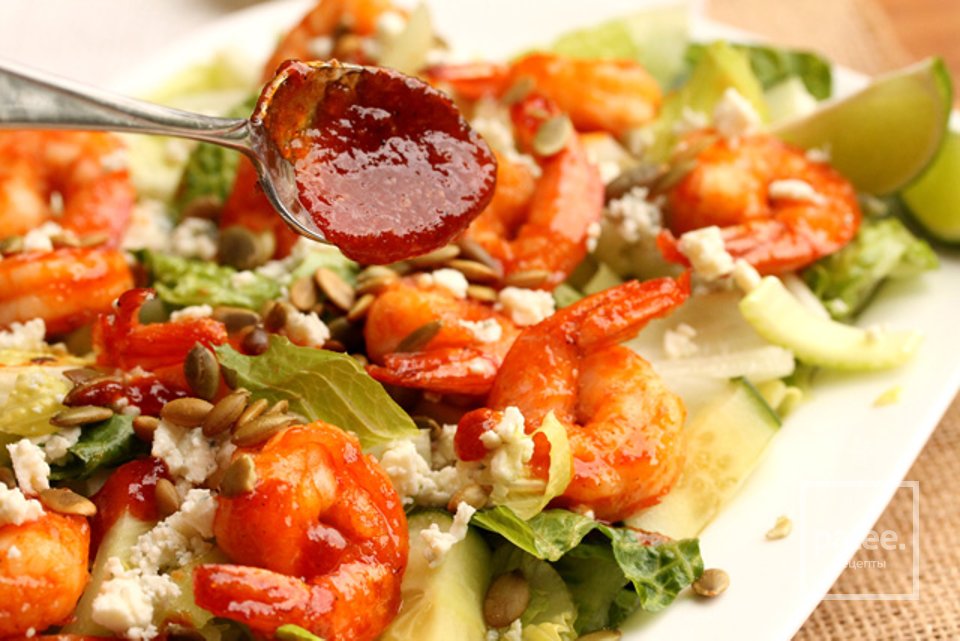 Пряный салат с креветками - Шаг 26