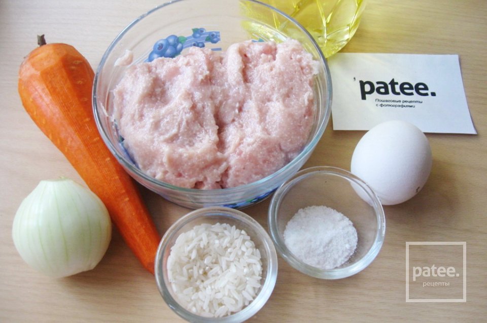 Котлеты с морковью и рисом - Шаг 1