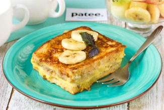 Тосты с сырно-банановой начинкой