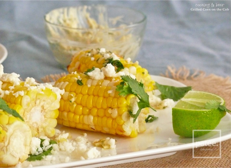 Жареная кукуруза с сыром и зеленью - Шаг 4