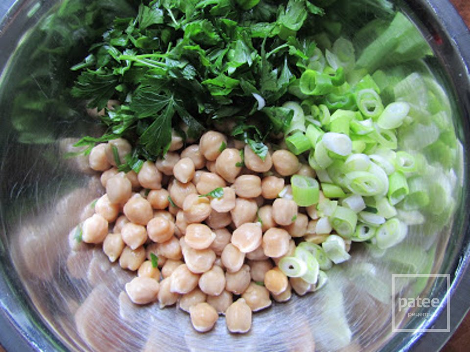 Салат из нута со шпинатом - Шаг 4