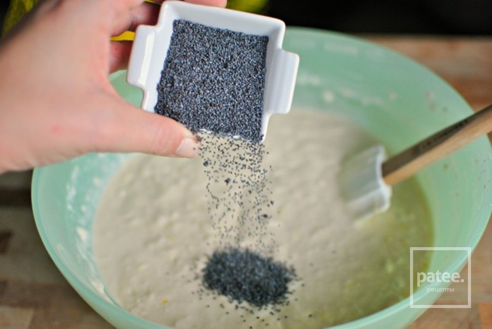 Лимонные блины с маком - Шаг 12
